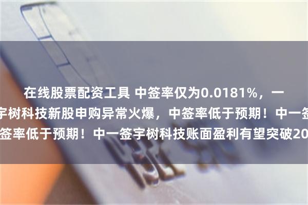 在线股票配资工具 中签率仅为0.0181%，一万散户中不到两人中签，宇树科技新股申购异常火爆，中签率低于预期！中一签宇树科技账面盈利有望突破20万元