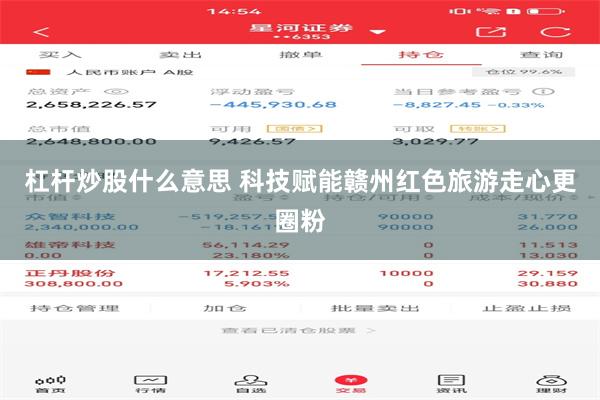 杠杆炒股什么意思 科技赋能赣州红色旅游走心更圈粉
