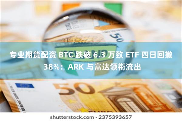 专业期货配资 BTC 跌破 6.3 万致 ETF 四日回撤 38%：ARK 与富达领衔流出