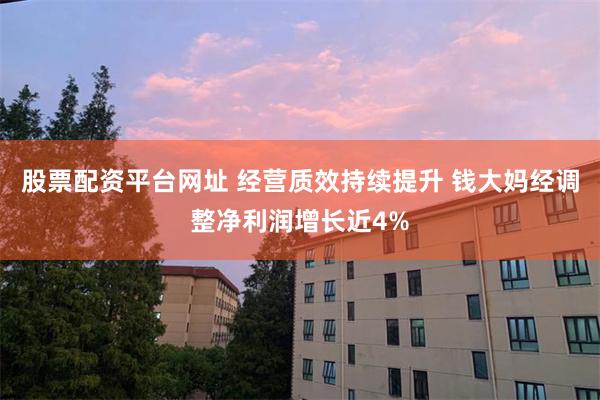 股票配资平台网址 经营质效持续提升 钱大妈经调整净利润增长近4%